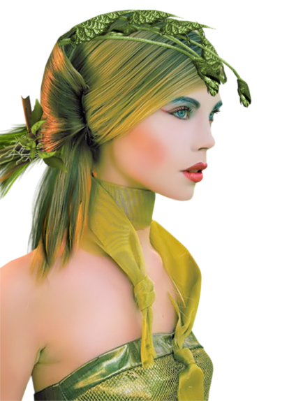 LA FILLE EN VERT JAUNE