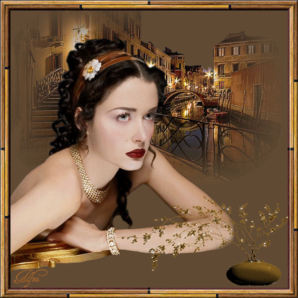  IMAGE DE FEMME A VENISE