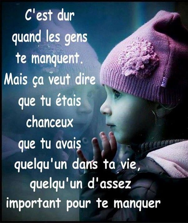 QUELQU�UN VOUS MANQUE