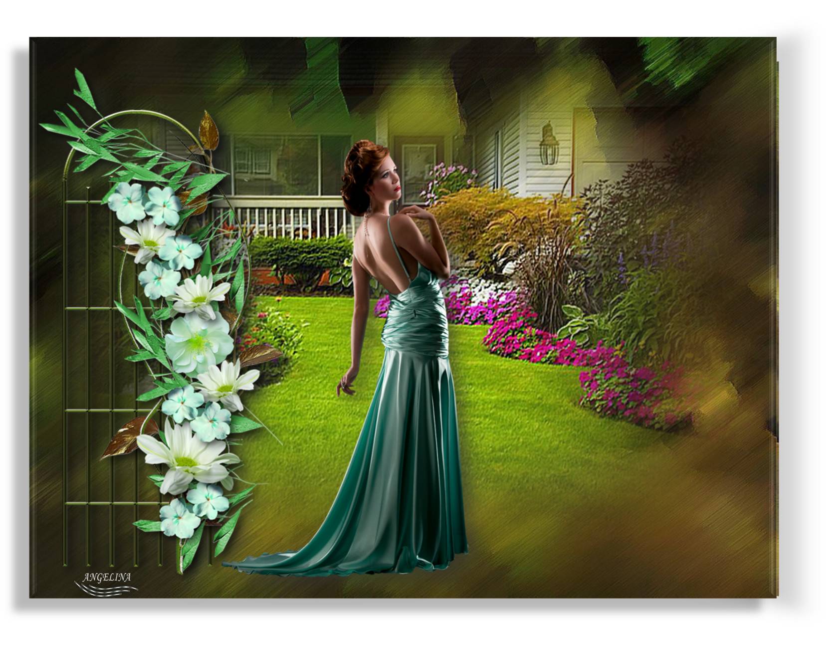 LA FEMME DANS SON JARDIN